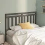 Solid gray pine wood bed headboard 146x4x100 cm by vidaXL, Headboards and footboards - Ref: Foro24-814096, Price: 30,07 €, Di...