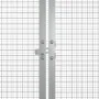 Grauer Hühnerkäfig aus verzinktem Stahl, 200 x 91 x 100 cm von vidaXL, Käfige und Lebensräume für Kleintiere - Ref: Foro24-17...