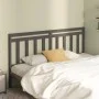 Solid gray pine wood bed headboard 186x4x100 cm by vidaXL, Headboards and footboards - Ref: Foro24-814111, Price: 47,83 €, Di...