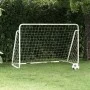 Portería de fútbol con red acero blanco 180x90x120 cm de vidaXL, Porterías de fútbol - Ref: Foro24-93370, Precio: 67,98 €, De...