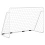Fußballtor mit weißem Stahlnetz 180x90x120 cm von vidaXL, Fußballtore - Ref: Foro24-93370, Preis: 73,17 €, Rabatt: %