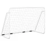 Portería de fútbol con red acero blanco 180x90x120 cm de vidaXL, Porterías de fútbol - Ref: Foro24-93370, Precio: 67,98 €, De...