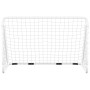 Fußballtor mit weißem Stahlnetz 180x90x120 cm von vidaXL, Fußballtore - Ref: Foro24-93370, Preis: 73,17 €, Rabatt: %