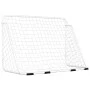 Portería de fútbol con red acero blanco 180x90x120 cm de vidaXL, Porterías de fútbol - Ref: Foro24-93370, Precio: 67,98 €, De...