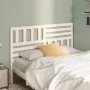 Solid white pine wood bed headboard 146x4x100 cm by vidaXL, Headboards and footboards - Ref: Foro24-814145, Price: 47,80 €, D...