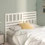 Solid white pine wood bed headboard 146x4x100 cm by vidaXL, Headboards and footboards - Ref: Foro24-814145, Price: 47,80 €, D...