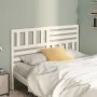 Solid white pine wood bed headboard 141x4x100 cm by vidaXL, Headboards and footboards - Ref: Foro24-814140, Price: 59,91 €, D...