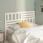 Solid white pine wood bed headboard 141x4x100 cm by vidaXL, Headboards and footboards - Ref: Foro24-814140, Price: 59,91 €, D...