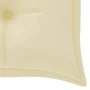 Batavia bench cream cushion solid teak wood 150 cm by vidaXL, garden benches - Ref: Foro24-3100843, Price: 242,39 €, Discount: %