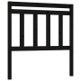 Solid black pine wood bed headboard 106x4x100 cm by vidaXL, Headboards and footboards - Ref: Foro24-814083, Price: 37,01 €, D...
