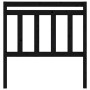 Solid black pine wood bed headboard 106x4x100 cm by vidaXL, Headboards and footboards - Ref: Foro24-814083, Price: 37,01 €, D...