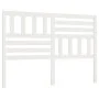 Cabecero de cama madera maciza de pino blanco 156x4x100 cm de vidaXL, Cabeceros y pies de cama - Ref: Foro24-814150, Precio: ...