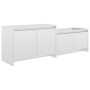 Hochglanzweißer TV-Schrank aus Sperrholz, 146,5 x 35 x 50 cm von vidaXL, TV-Möbel - Ref: Foro24-809815, Preis: 58,15 €, Rabat...