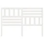 Cabecero de cama madera maciza de pino blanco 156x4x100 cm de vidaXL, Cabeceros y pies de cama - Ref: Foro24-814150, Precio: ...