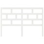 Solid white pine wood bed headboard 156x4x100 cm by vidaXL, Headboards and footboards - Ref: Foro24-814200, Price: 58,16 €, D...