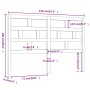 Bettkopfteil aus massivem weißem Kiefernholz, 156 x 4 x 100 cm von vidaXL, Kopf- und Fußteile - Ref: Foro24-814200, Preis: 58...