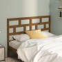 Honey brown solid pine wood bed headboard 126x4x100 cm by vidaXL, Headboards and footboards - Ref: Foro24-814187, Price: 54,0...