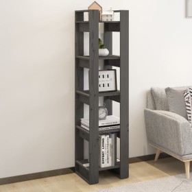 Regal/Raumteiler aus grauem Kiefernholz, 41 x 35 x 160 cm von vidaXL, Bücherregale und Regale - Ref: Foro24-813871, Preis: 50...