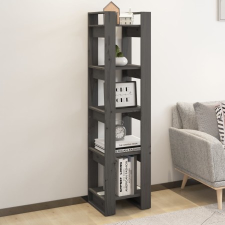 Regal/Raumteiler aus grauem Kiefernholz, 41 x 35 x 160 cm von vidaXL, Bücherregale und Regale - Ref: Foro24-813871, Preis: 50...