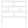Bettkopfteil aus massivem weißem Kiefernholz, 96 x 4 x 100 cm von vidaXL, Kopf- und Fußteile - Ref: Foro24-814175, Preis: 39,...