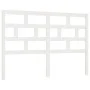 Cabecero de cama madera maciza de pino blanco 141x4x100 cm de vidaXL, Cabeceros y pies de cama - Ref: Foro24-814190, Precio: ...