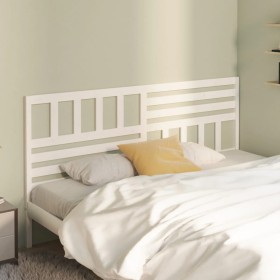 Solid white pine wood bed headboard 186x4x100 cm by vidaXL, Headboards and footboards - Ref: Foro24-814160, Price: 71,33 €, D...