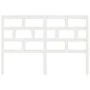 Cabecero de cama madera maciza de pino blanco 141x4x100 cm de vidaXL, Cabeceros y pies de cama - Ref: Foro24-814190, Precio: ...