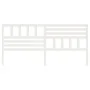 Solid white pine wood bed headboard 186x4x100 cm by vidaXL, Headboards and footboards - Ref: Foro24-814160, Price: 61,30 €, D...