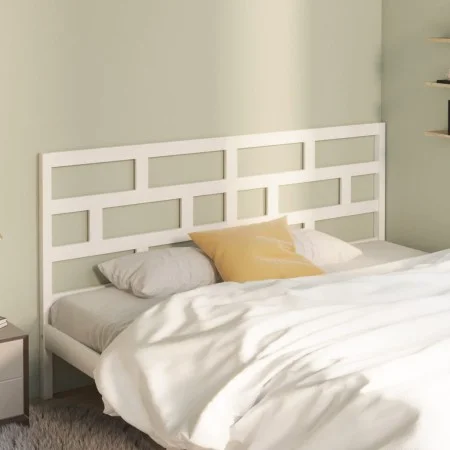 Solid white pine wood bed headboard 186x4x100 cm by vidaXL, Headboards and footboards - Ref: Foro24-814210, Price: 61,75 €, D...