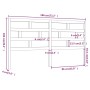 Bettkopfteil aus massivem weißem Kiefernholz, 186 x 4 x 100 cm von vidaXL, Kopf- und Fußteile - Ref: Foro24-814210, Preis: 62...