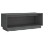 TV-Schrank aus massivem Kiefernholz, grau, 90 x 35 x 35 cm von vidaXL, TV-Möbel - Ref: Foro24-813831, Preis: 50,42 €, Rabatt: %