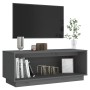 TV-Schrank aus massivem Kiefernholz, grau, 90 x 35 x 35 cm von vidaXL, TV-Möbel - Ref: Foro24-813831, Preis: 50,42 €, Rabatt: %