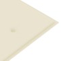 Batavia Bank cremefarbenes Kissen massives Teakholz 150 cm von vidaXL, Gartenbänke - Ref: Foro24-3100828, Preis: 243,63 €, Ra...