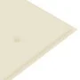 Batavia Bank cushion cream color solid teak wood 150 cm by vidaXL, garden benches - Ref: Foro24-3100828, Price: 243,86 €, Dis...