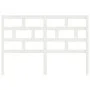 Solid white pine wood bed headboard 146x4x100 cm by vidaXL, Headboards and footboards - Ref: Foro24-814195, Price: 41,62 €, D...