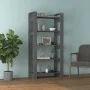 Solid wood gray shelf/space divider 80x35x160 cm by vidaXL, Bookcases and shelves - Ref: Foro24-813911, Price: 83,07 €, Disco...