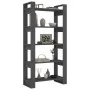 Solid wood gray shelf/space divider 80x35x160 cm by vidaXL, Bookcases and shelves - Ref: Foro24-813911, Price: 83,07 €, Disco...
