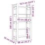 Solid wood gray shelf/space divider 80x35x160 cm by vidaXL, Bookcases and shelves - Ref: Foro24-813911, Price: 84,00 €, Disco...