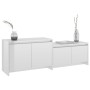 Hochglanzweißer TV-Schrank aus Sperrholz, 146,5 x 35 x 50 cm von vidaXL, TV-Möbel - Ref: Foro24-809815, Preis: 58,15 €, Rabat...