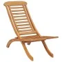 Silla de jardín plegable madera maciza de teca 50x90x69 cm de vidaXL, Sillas de jardín - Ref: Foro24-319163, Precio: 149,64 €...
