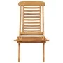 Silla de jardín plegable madera maciza de teca 50x90x69 cm de vidaXL, Sillas de jardín - Ref: Foro24-319163, Precio: 149,64 €...