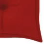 Batavia Bank mit rotem Kissen aus massivem Teakholz 150 cm von vidaXL, Gartenbänke - Ref: Foro24-3100847, Preis: 249,90 €, Ra...