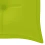 Batavia bench with glossy green cushion solid teak wood 150 cm by vidaXL, garden benches - Ref: Foro24-3100852, Price: 242,13...