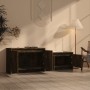 Mueble de TV madera de ingeniería roble ahumado 146,5x35x50 cm de vidaXL, Muebles TV - Ref: Foro24-813026, Precio: 46,49 €