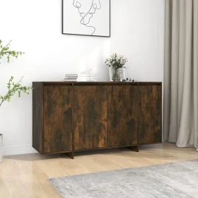 Holzwerkstoff-Anrichte Räuchereiche 135x41x75 cm von vidaXL, Sideboards - Ref: Foro24-813056, Preis: 147,12 €, Rabatt: %