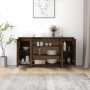 Engineered wood smoked oak sideboard 135x41x75 cm by vidaXL, Sideboards - Ref: Foro24-813056, Price: 149,64 €, Discount: %