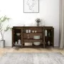 Holzwerkstoff-Anrichte Räuchereiche 135x41x75 cm von vidaXL, Sideboards - Ref: Foro24-813056, Preis: 149,64 €, Rabatt: %