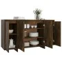 Holzwerkstoff-Anrichte Räuchereiche 135x41x75 cm von vidaXL, Sideboards - Ref: Foro24-813056, Preis: 149,64 €, Rabatt: %