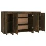 Holzwerkstoff-Anrichte Räuchereiche 135x41x75 cm von vidaXL, Sideboards - Ref: Foro24-813056, Preis: 149,64 €, Rabatt: %