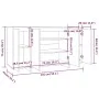 Holzwerkstoff-Anrichte Räuchereiche 135x41x75 cm von vidaXL, Sideboards - Ref: Foro24-813056, Preis: 149,64 €, Rabatt: %